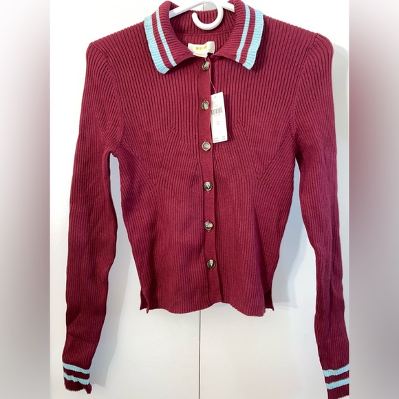Anthropologie Other - MAEVE / Anthropology burgundy top